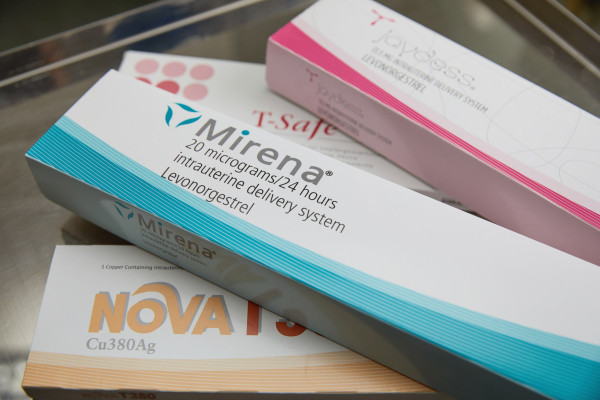 A photo showing some contraceptive coils